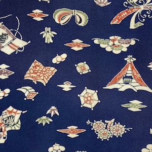 Vintage Japanese SILK Kimono Fabric Panel