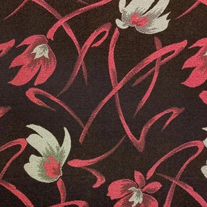 tissu japonais vintage en soie/laine pour kimono, panneau JACQUARD