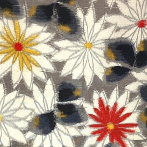 Vintage Japanese SILK Kimono Fabric Panel MEISEN