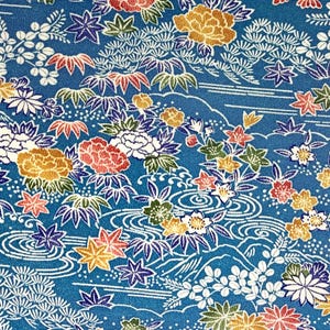 Vintage Japanese SILK Kimono Fabric Panel