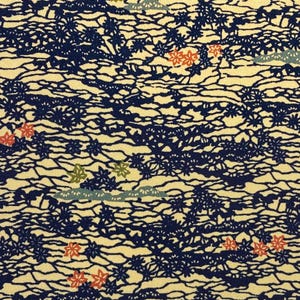 Vintage Japanese SILK Kimono Fabric Panel