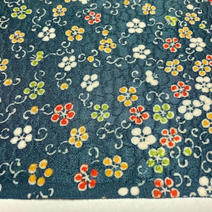 Vintage Japanese SILK Kimono Fabric Panel RINZU