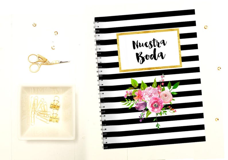 Downloadbare Wedding Planner, Printable Wedding Agenda, Wedding Organizer pdf, digitale download, print, invoeging of map afbeelding 3