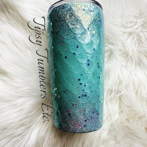 Mermaid Scale Glitter Tumbler: Iridescent Siren Drinkware