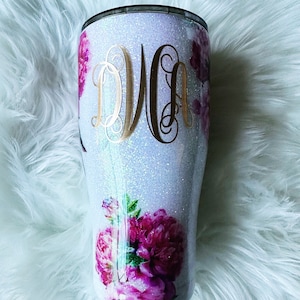 Peony Floral Tumbler