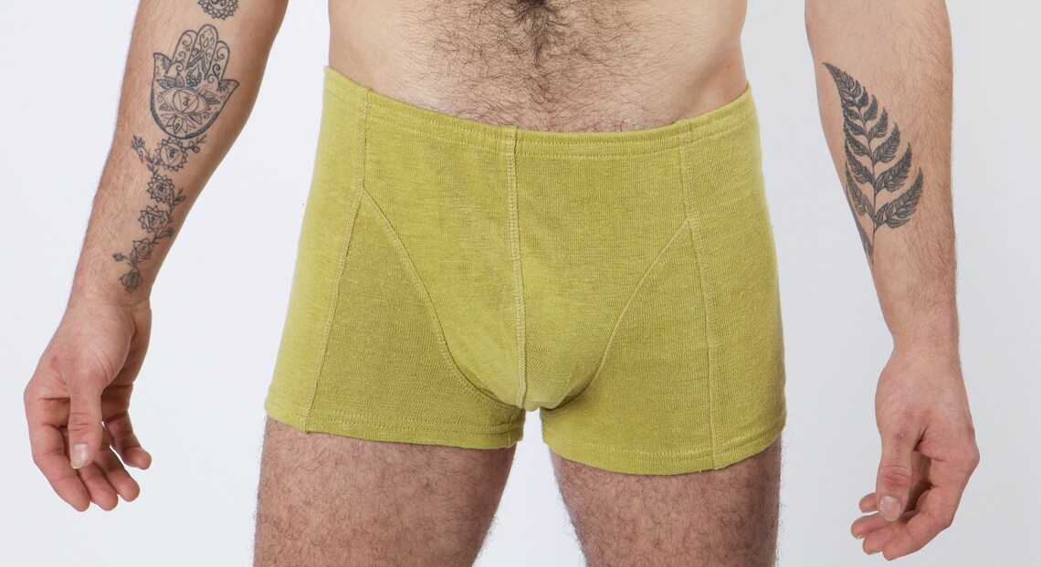 100 Hemp Men's Boxers Organic Underwear Natural Shorts Etsy UK