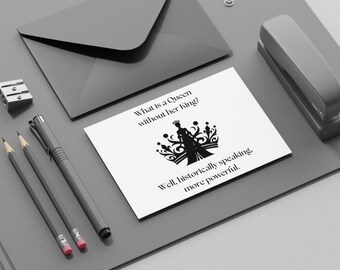 What Is A Queen Without Her King Historically Speaking More Powerful Digital File PNG SVG JPG Crown Power Female Girl