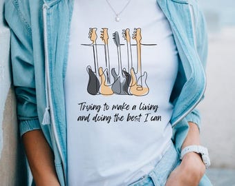 Trying to make a living digital file .png .jpg .svg music guitar work musician gift