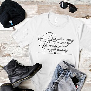 When God Put a Calling on Your Life He Already Factored in Your Stupidity Digital File PNG SVG JPG Humorous Religious Gift