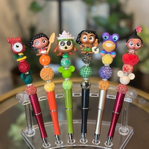 Stylos de porte Moana | Stylos à bille | Disney | Cadeau | Cadeau d'anniversaire | Cadeaux Disney
