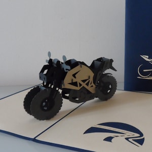 Motorrad - Motorrad - Biker - 3D - Pop Up Karte - Isle of Man TT - Grandprix - MotoGP - Vatertag - Geburtstag (sku140)