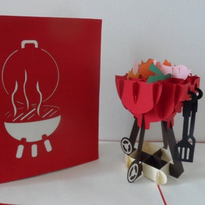 Zeit zum Grillen! -3D Pop Up Karte - Geburtstag - Ruhestand (SKU152)