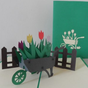 Jardinage 3D - Carte pop-up - Fête des pères - Anniversaire - Retraite (sku127)