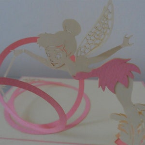 Tinker Bell Fairy 3D Pop up Card Birthday New Baby Christening sku155 image 1