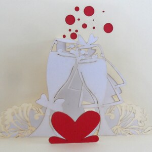 Champagne Congratulations-Celebration 3D Pop up Card Wedding Engagement Congratulations sku012 image 8