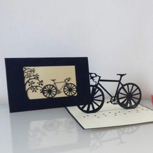Bicycle Bike 3D Pop up Card -  Birthday- Retirement (sku047)