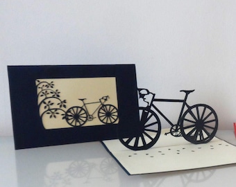 Bicycle Bike 3D Pop up Card - Father's day - Birthday- Retirement (sku047)
