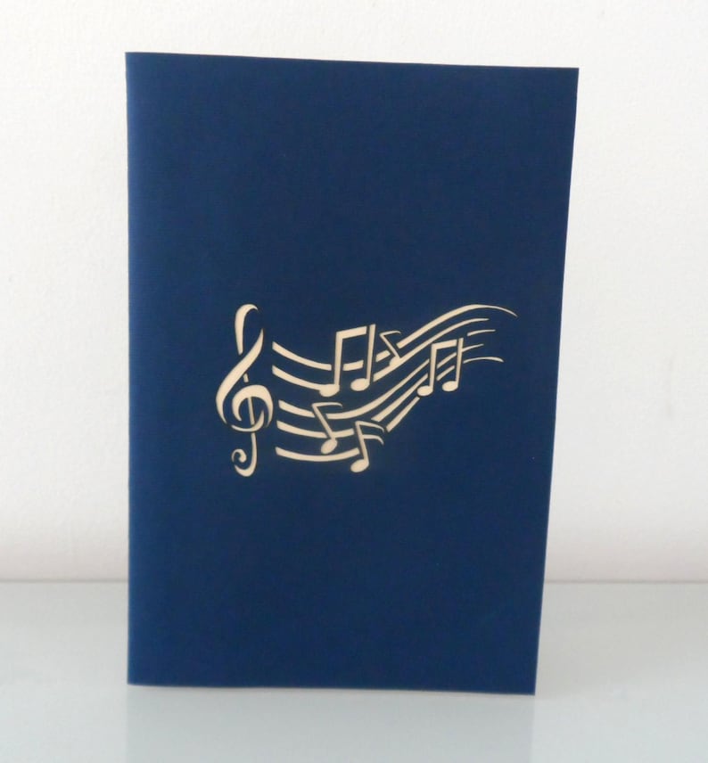 Orchestra Band Musical Instruments -3D Pop up Card - Birthday- Congratulations (sku182) image 6
