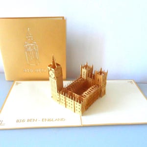 Big Ben London -3D -Pop up Card - Wedding - Thank You- Birthday- (sku117)
