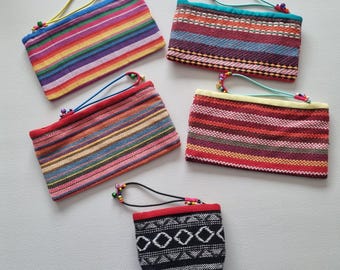 Woven purses wallets