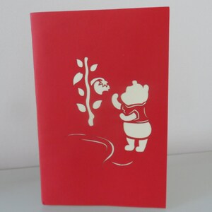 Winnie the Pooh Secret Garden 3D Pop up Card Mothers Day-Birthday Christening Children SKU150a image 5