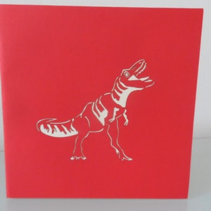 T Rex Tyrannosaurus Dinosaur 3D Pop up Card Birthday sku175b image 6