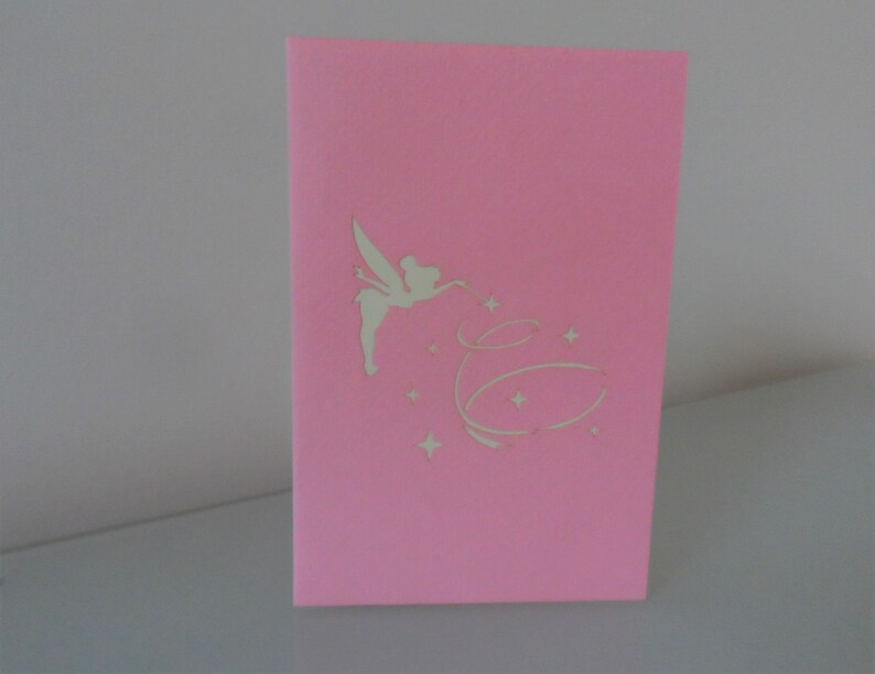 Tinker Bell Fairy 3D Pop up Card Birthday New Baby Christening sku155 image 5