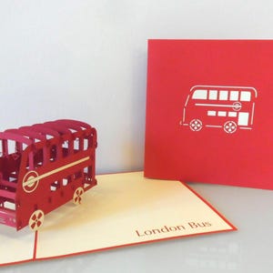 London Bus - 3D Pop up Card - Birthday-Bon Voyage-Blank (sku132)