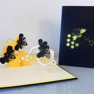 Busy Bees -3D Pop up Card - Birthday -Retirement (sku 107)