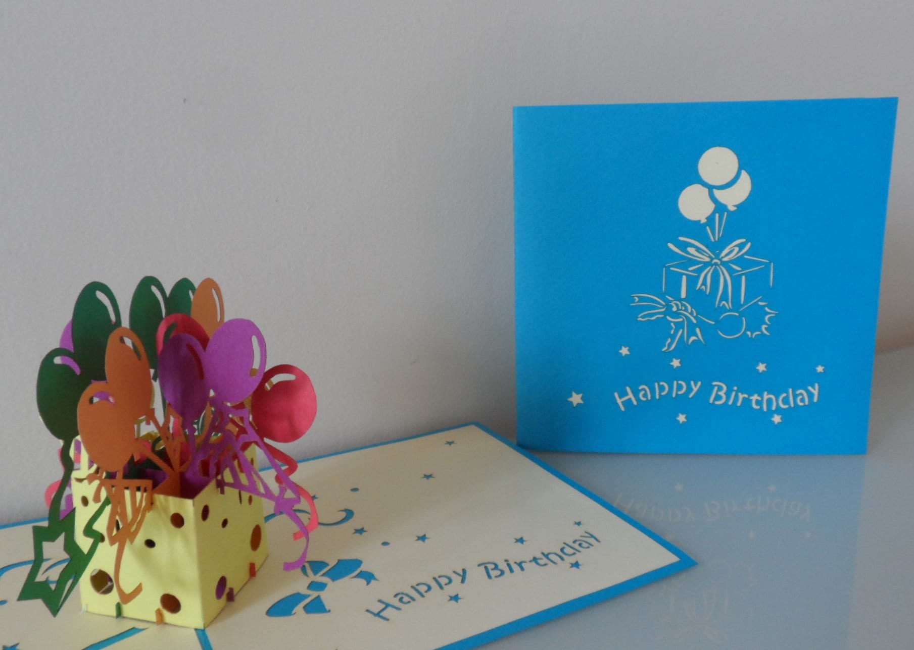 Multi coloured Baloon 3D Pop Up Birthday Card