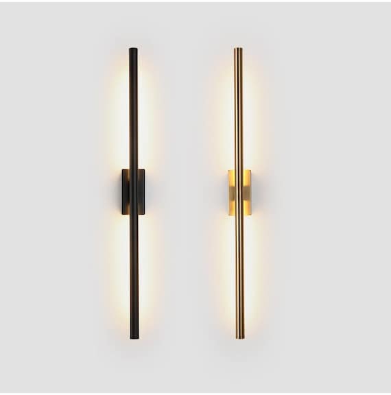 Minimalist Nordic Wall Lamp Linear Modern Wall Sconce for - Etsy