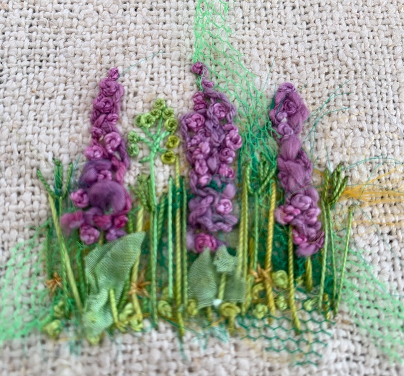 Delphiniums Creative Embroidery Kit image 7