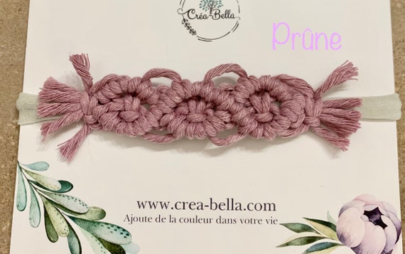 Bandeau Bebe Delicat Macrame Pour Bebe Et Enfant Couleur Creme Etsy