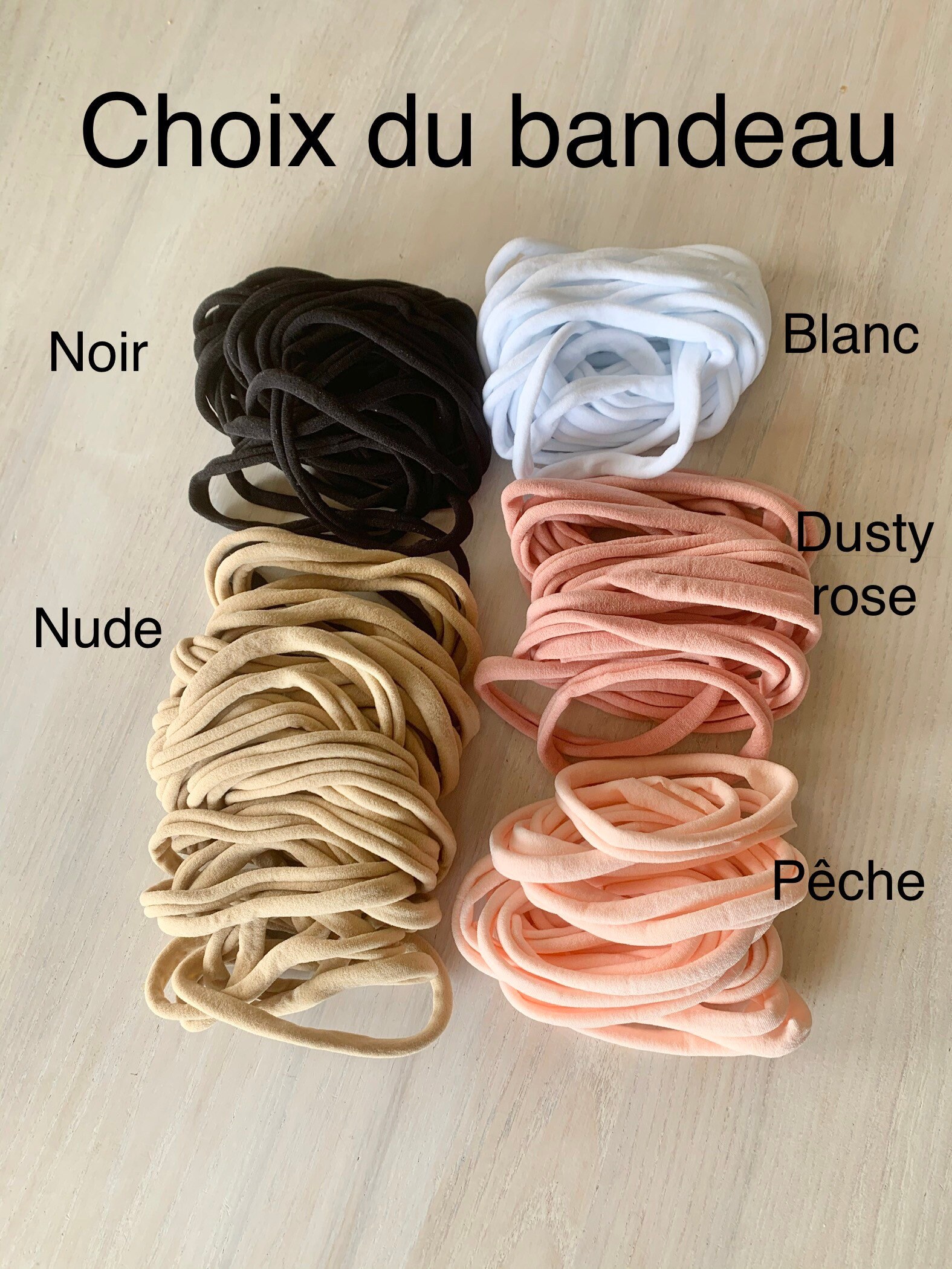 Bandeau Pour Bebe Et Enfant Epais En Macrame Couleur Blush Bandeau Extensible Une Seule Grandeur En Nylon Et Macrame Bandeau Macrame
