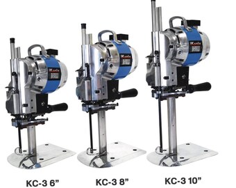 Ikonix Fabric Cloth Cutter KC-3 Blue 6", 8"or 10"cutting machine use same Blades for Eastman Streak II 629 style.Easy to sharp.