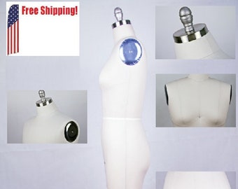 Professional Dress Form Mannequin with Collapsible Shoulders Female Sizes 2-18 Yamata Family Sew FDF