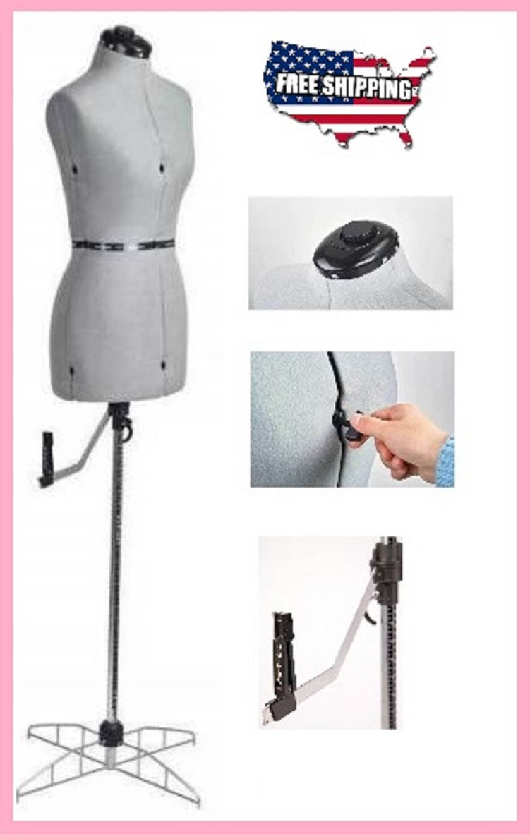 Adjustable Professional Mannequin Dress Form Grey Etsy