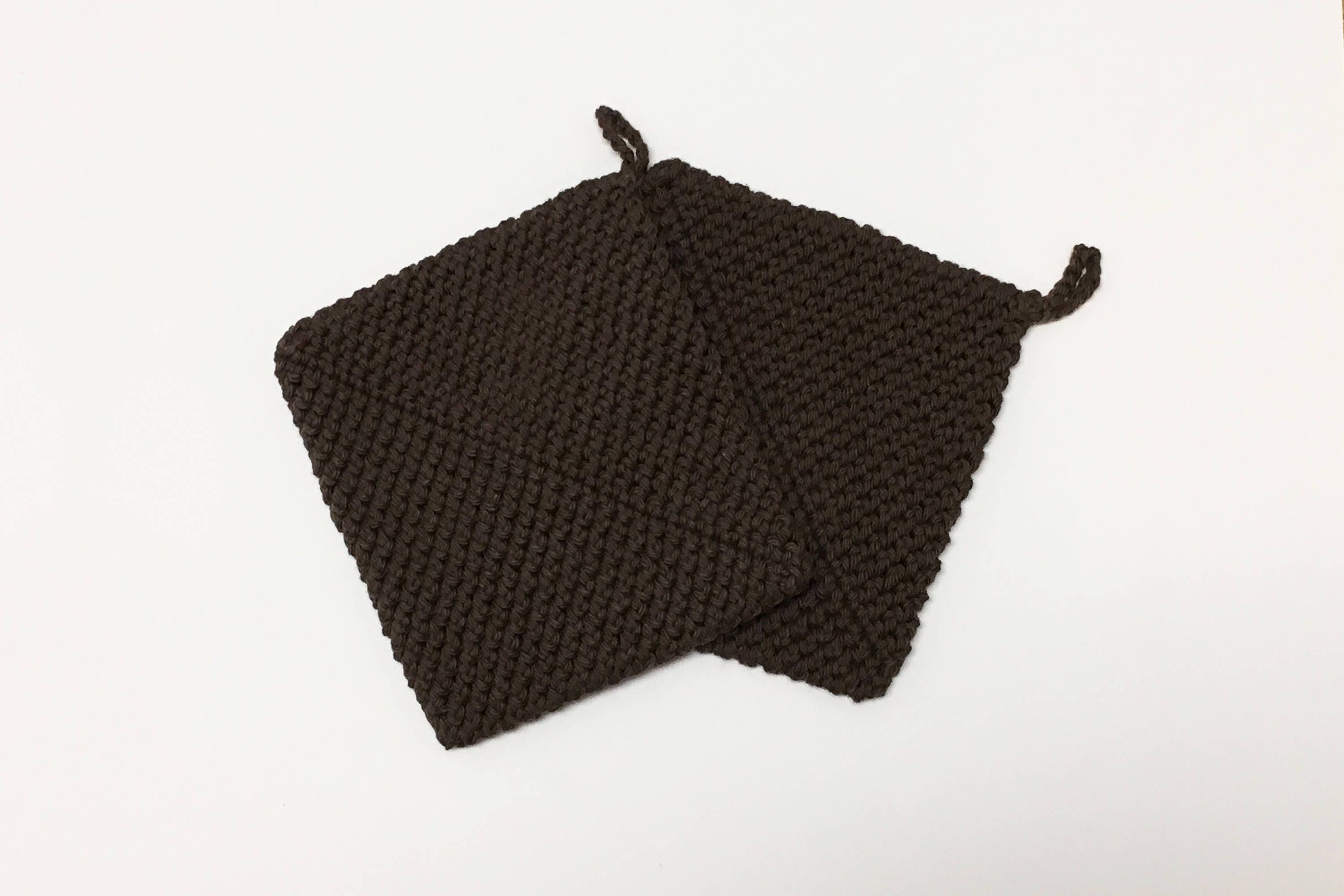 Brown Crochet Pot Holder Crochet Hot Pad Handmade Set of Etsy