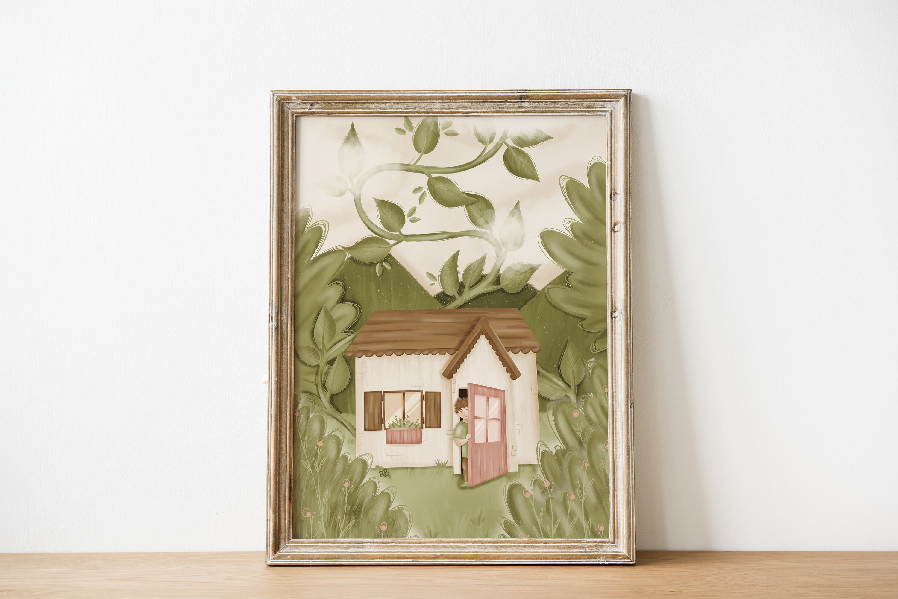 Affiche Jack et Le Haricot Magique, Format A4 A5 Pour Décoration Murale