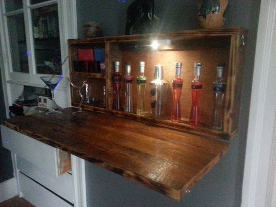 Gabinete de licor de cueva de hombre rústico Murphy Bar barra | Etsy