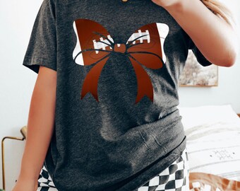 Football Bow Tee