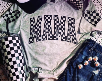 Mama Checkered Tee