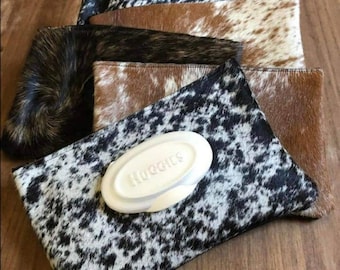 Cowhide Baby Wipe Holder