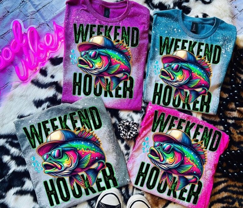 Weekend Hooker Bleached Tee - Etsy