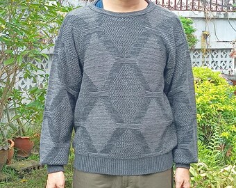 JUN Men Japan Crew Neck Sweater Sz M