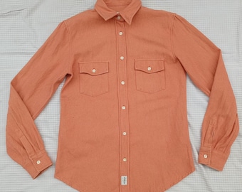 CK Calvin Klein Jeans Orange Button Up Shirt M