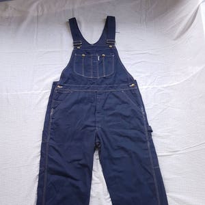 Vintage Sears Perma-prest Triple Stitch Bib Overalls Denim - Etsy