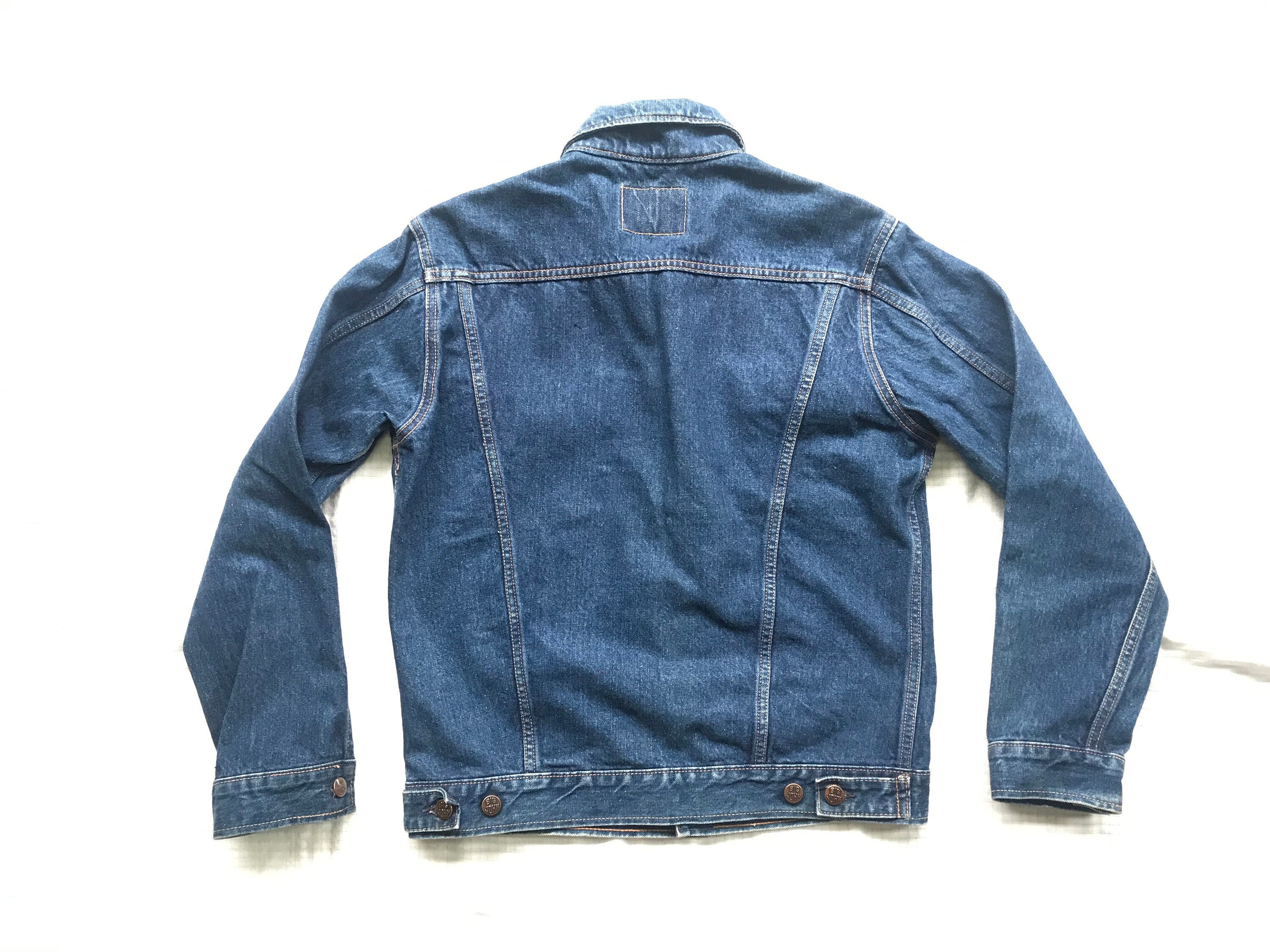 Vintage BIG BORN Big Smith Trucker Denim Jacket Blue Size M