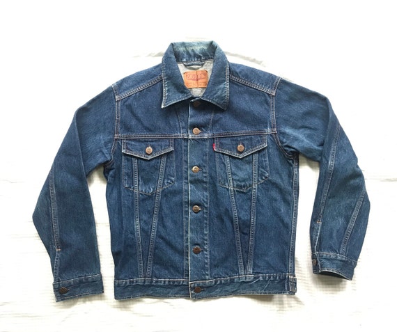 VTG 80s Big John Denim Jean Jacket 2 Pocket Japan Sz 38 / S