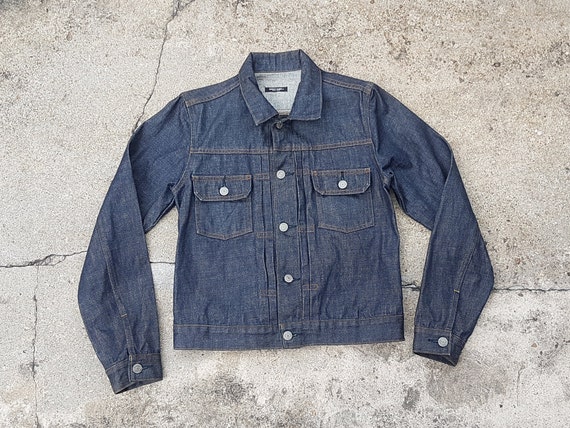 Japan Denim Jacket Bucket Belt Medium